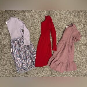 Bundle of Three Girl’s Dresses